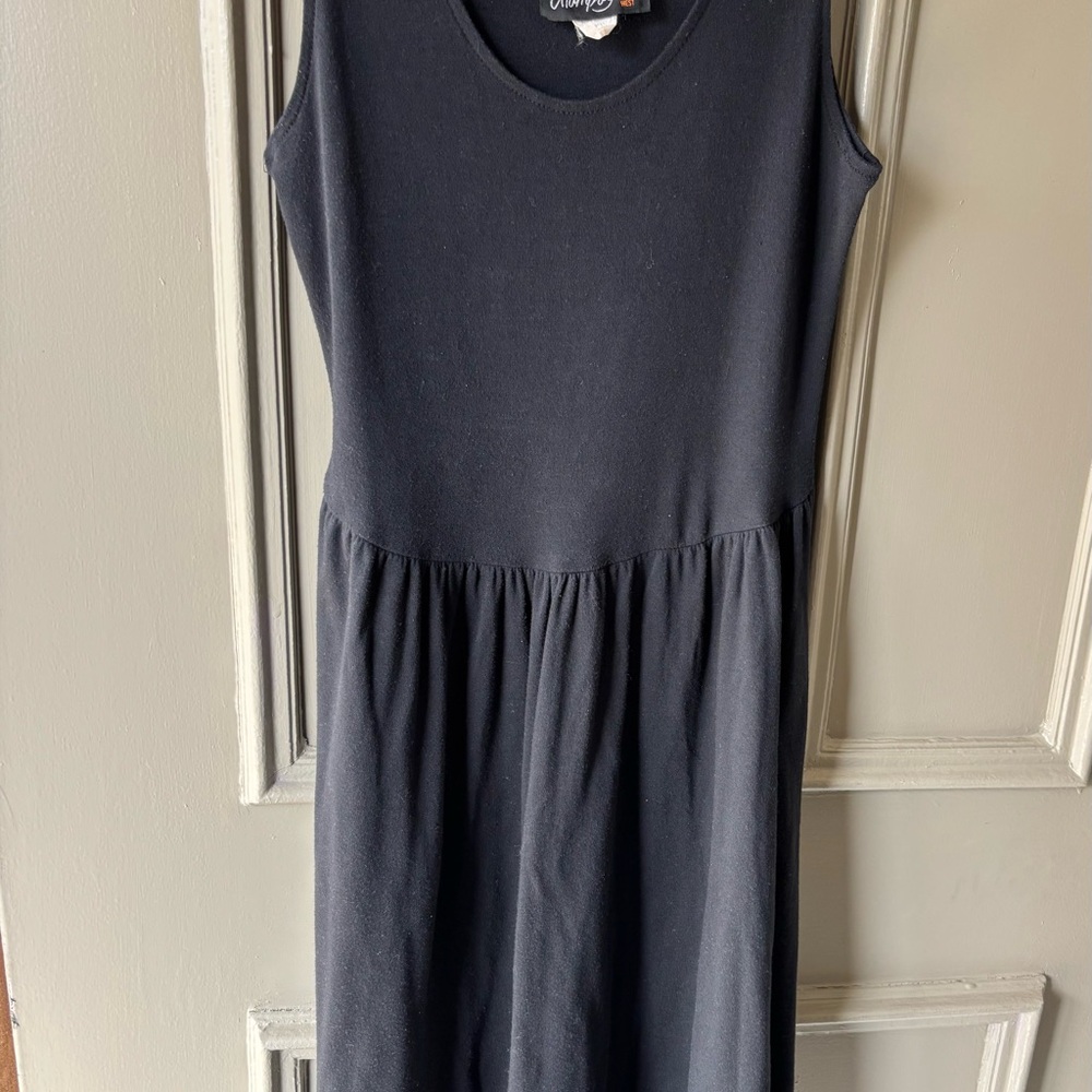Vintage 80s Black Sleeveless Dress